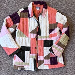 Colorful Patchwork Quilted Jacket